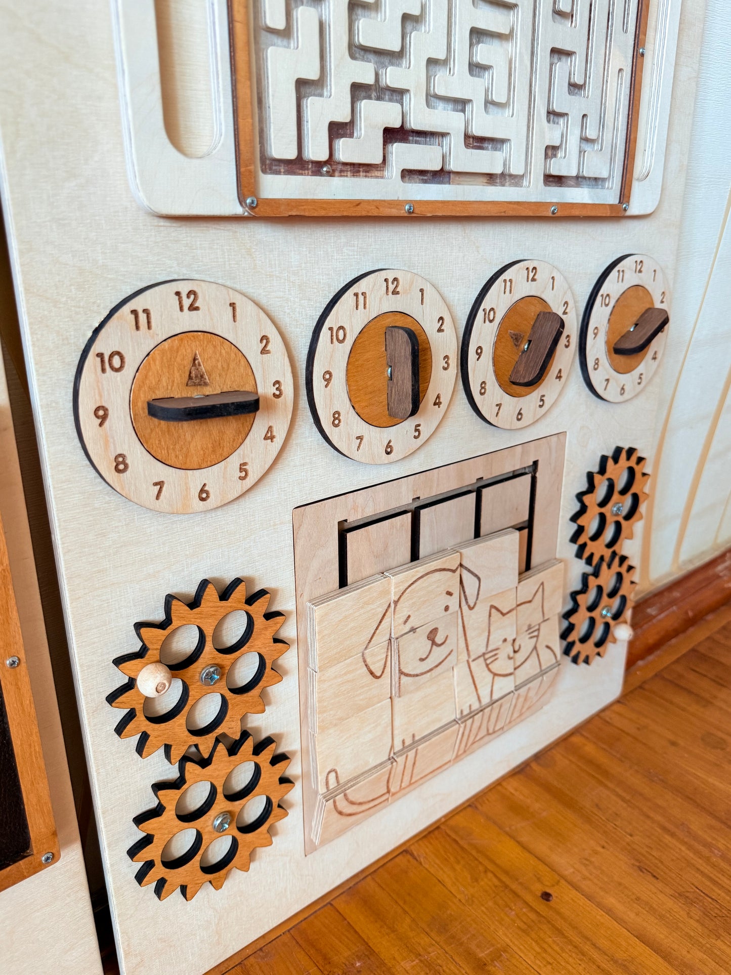 Tactile wall panels for memory care spaces | Alzheimer’s and Dementia Therapy Activity Board