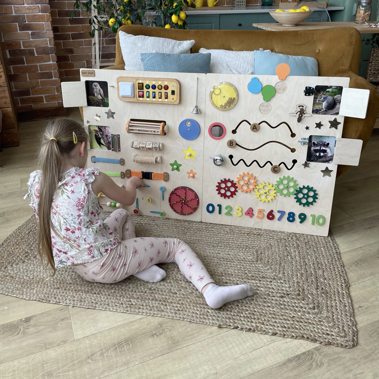 Sensory Wall Panel for Special Needs | Colorful Natural Style
