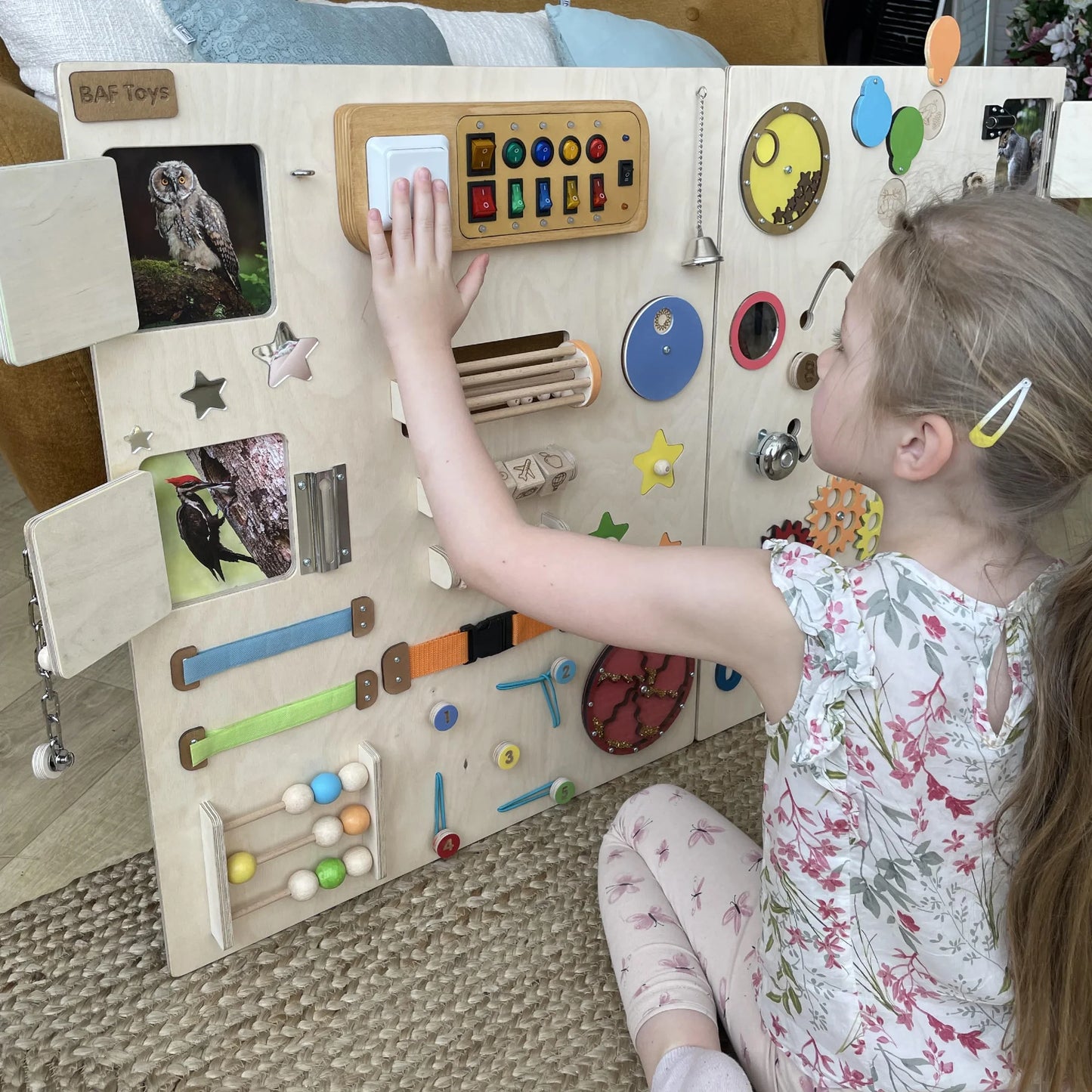 Sensory Wall Panel for Special Needs | Colorful Natural Style