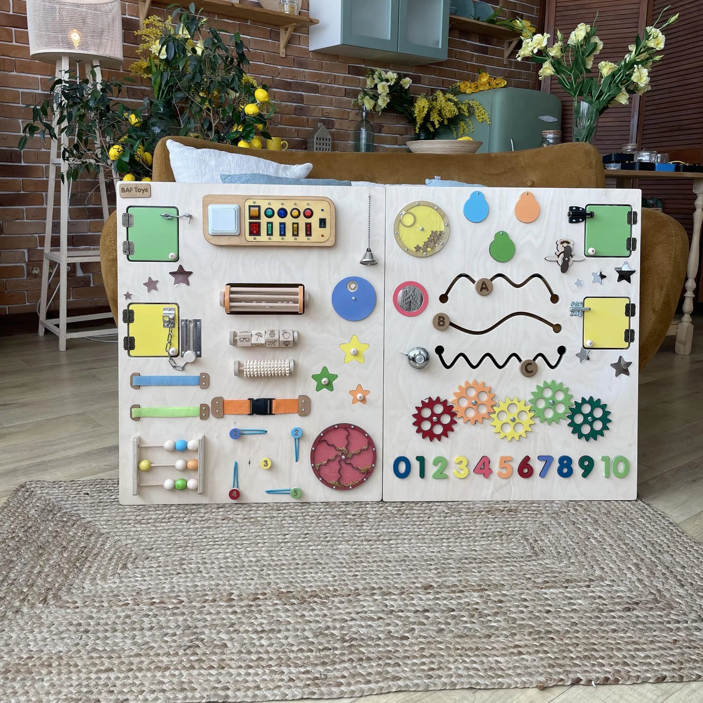 Sensory Wall Panel for Special Needs | Colorful Natural Style