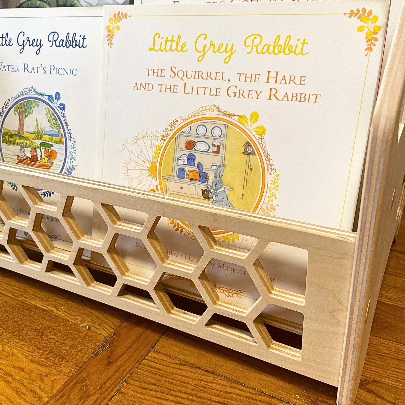 Childrens book shelf | Wooden Montessori Bookshelf