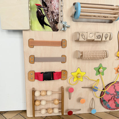 Colorful Wooden Busy Board for Toddlers 50х70cm
