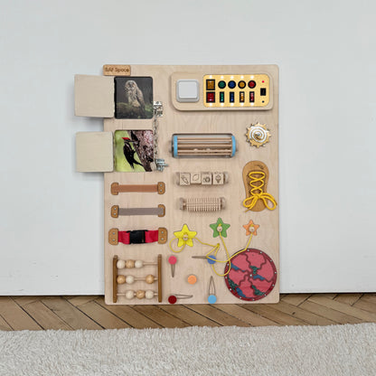Colorful Wooden Busy Board for Toddlers 50х70cm