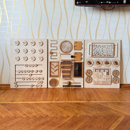 Tactile wall panels for memory care space 150x70cm | Alzheimer’s and Dementia Therapy Activity Board