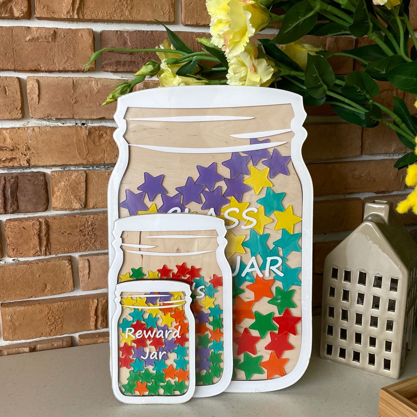 Reward jar with magnets, behavior reward system for kids