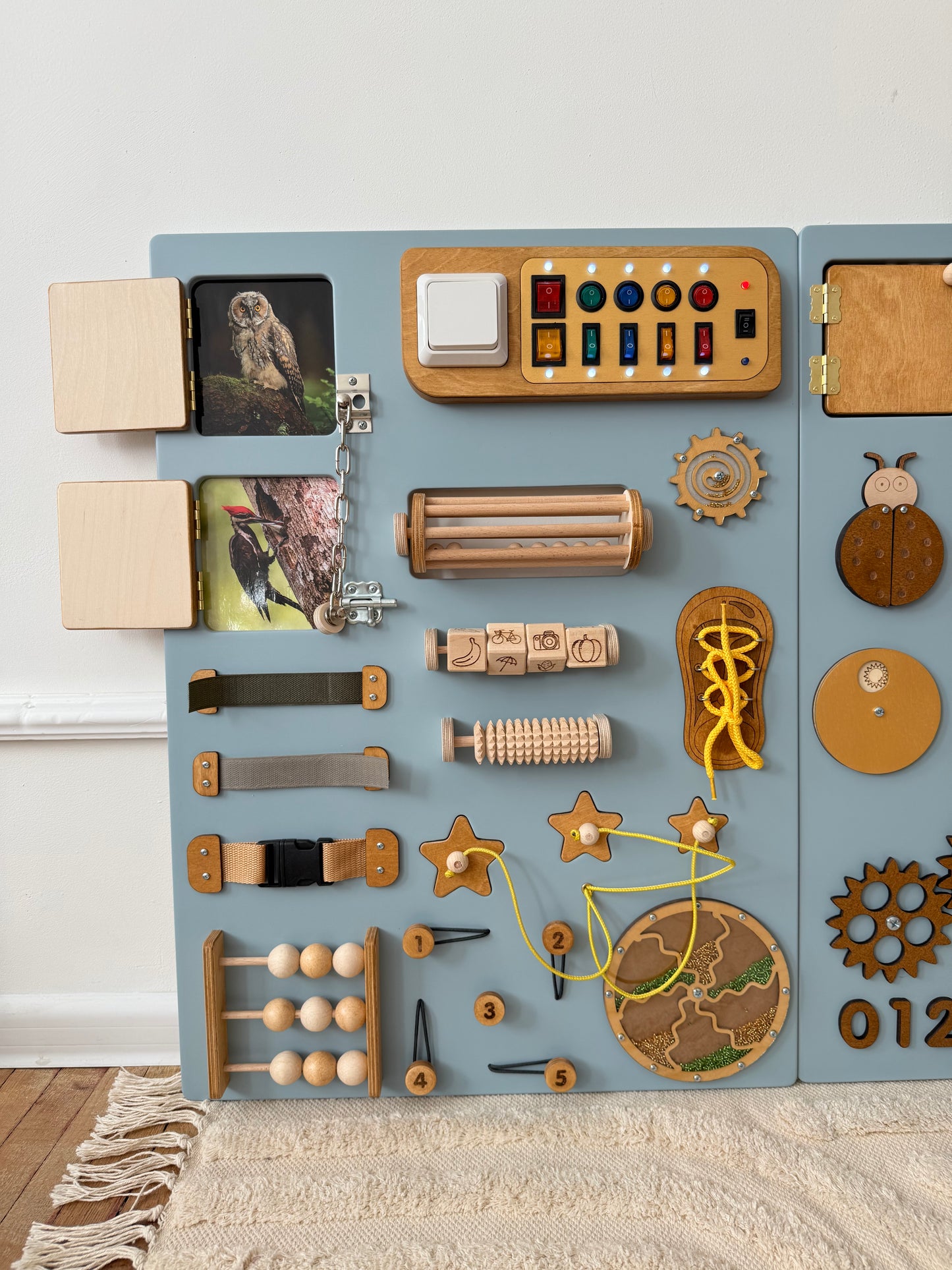 Sensory Wall Panels For Kids & Adults| Large busy board for wall 150x70cm