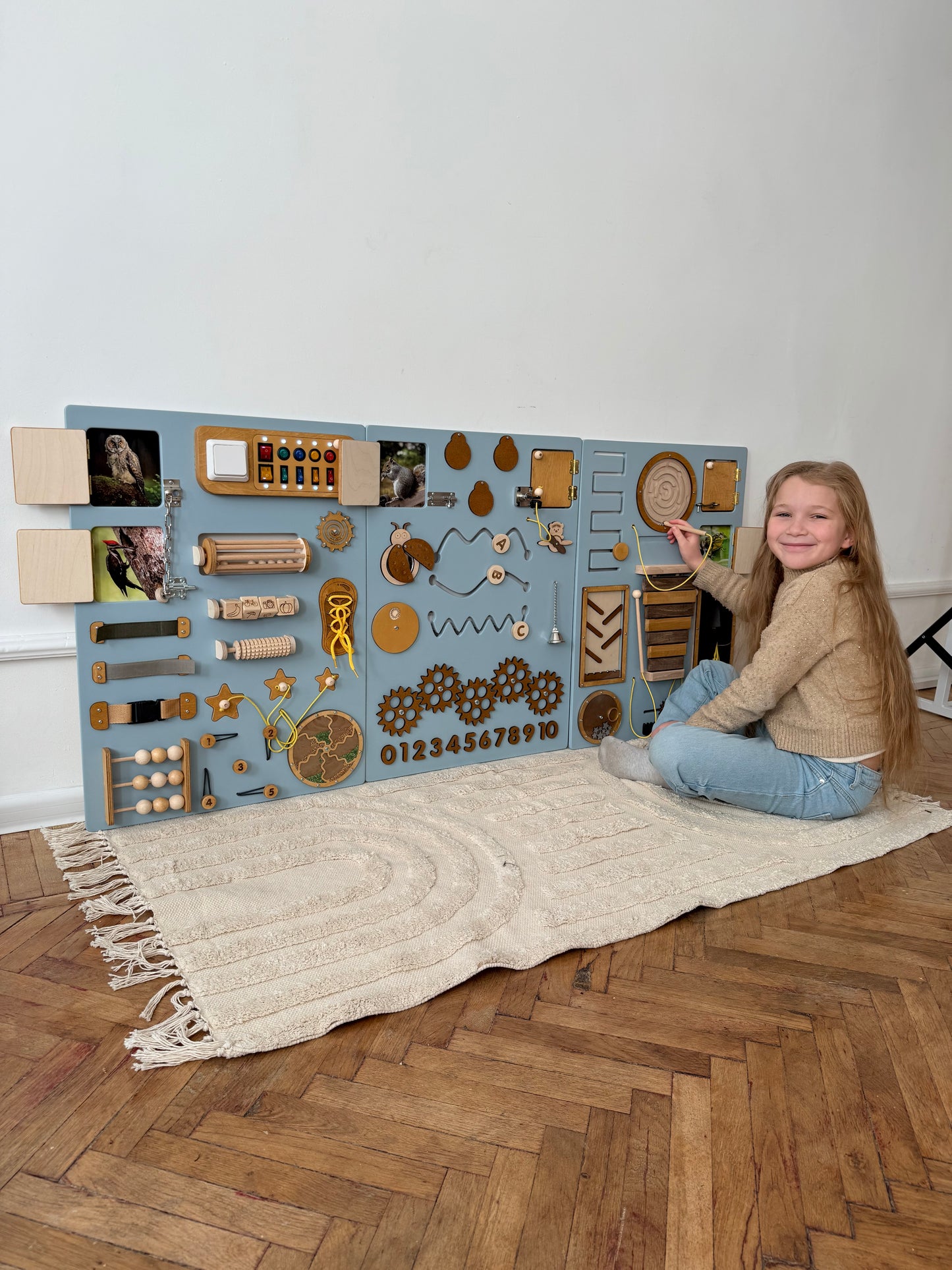 Sensory Wall Panels For Kids & Adults| Large busy board for wall 150x70cm