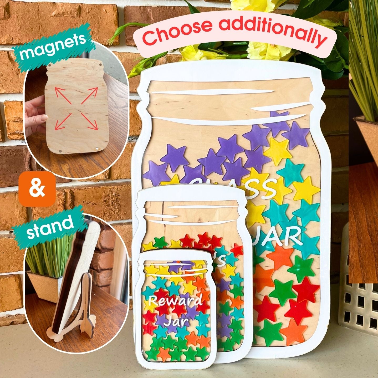 Reward jar with magnets, behavior reward system for kids