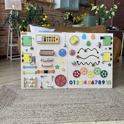 Sensory Wall Panel for Special Needs | Colorful Natural Style