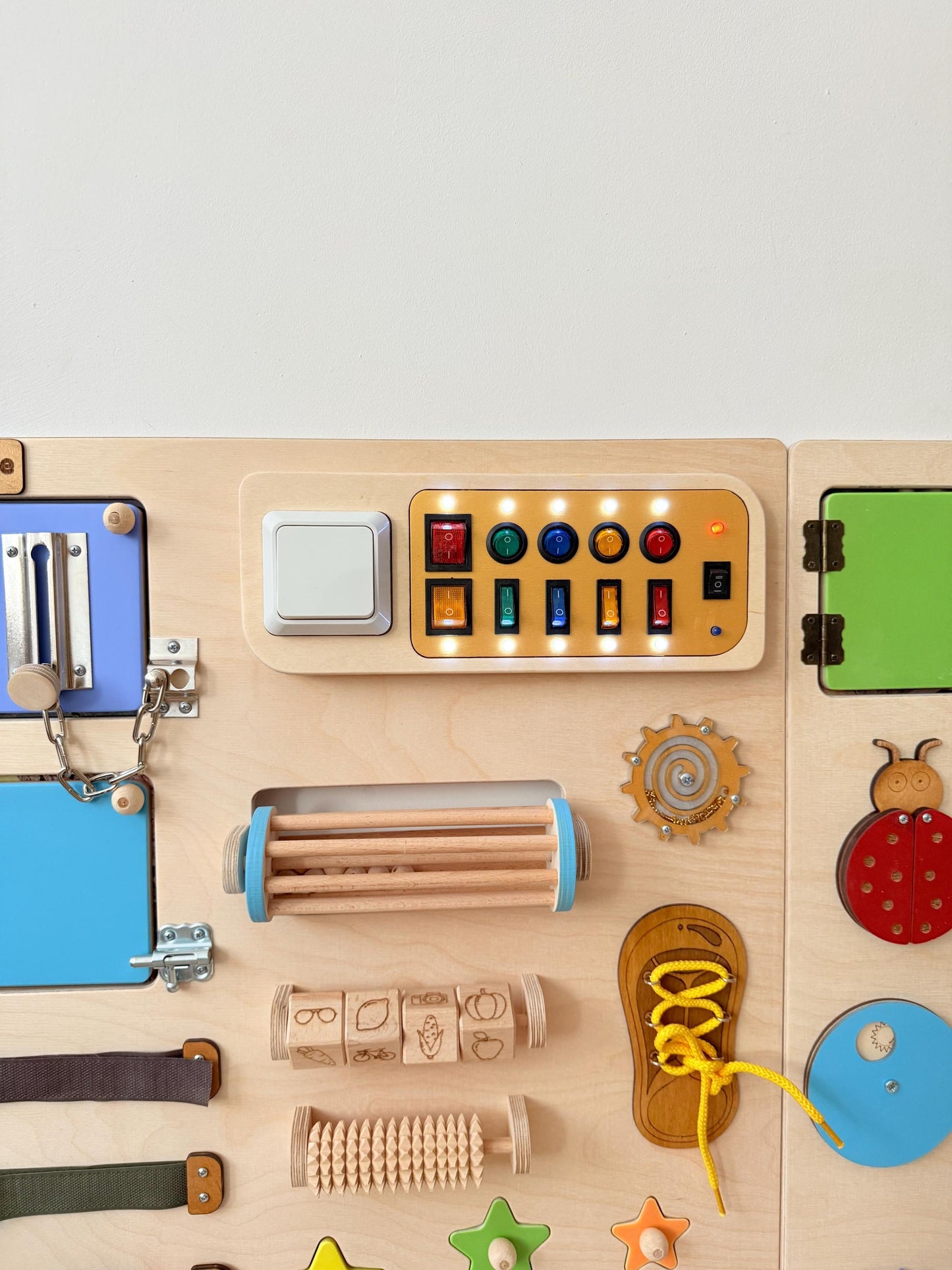 Sensory Wall Panels For Kids & Adults| Large busy board for wall 150x70cm|Colorful