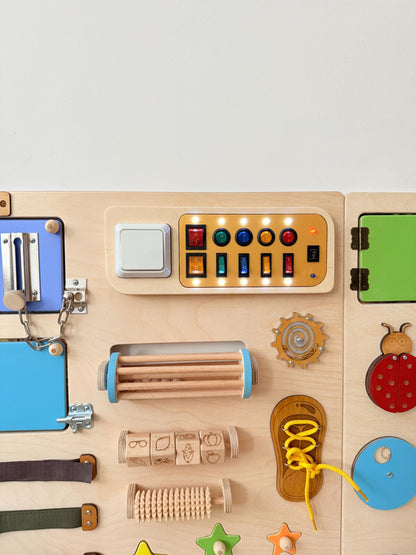 Sensory Wall Panels For Kids & Adults| Large busy board for wall 150x70cm|Colorful