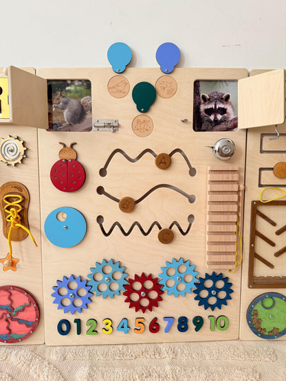 Sensory Wall Panels For Kids & Adults| Large busy board for wall 150x70cm|Colorful