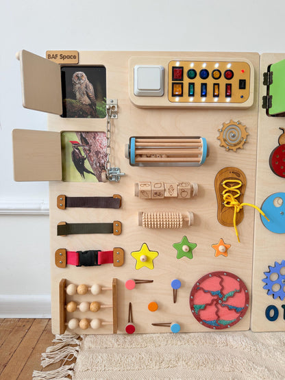 Sensory Wall Panels For Kids & Adults| Large busy board for wall 150x70cm|Colorful