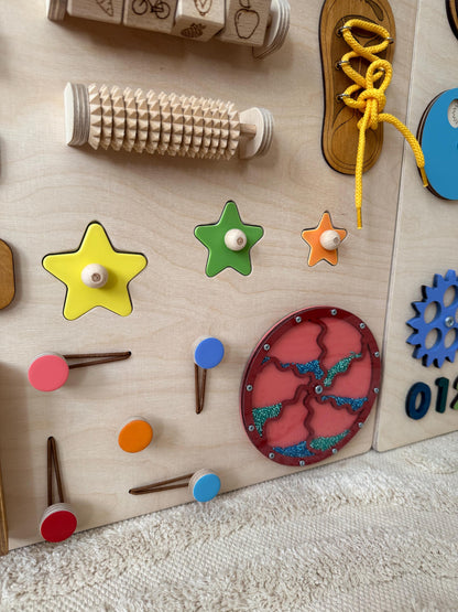 Sensory Wall Panels For Kids & Adults| Large busy board for wall 150x70cm|Colorful