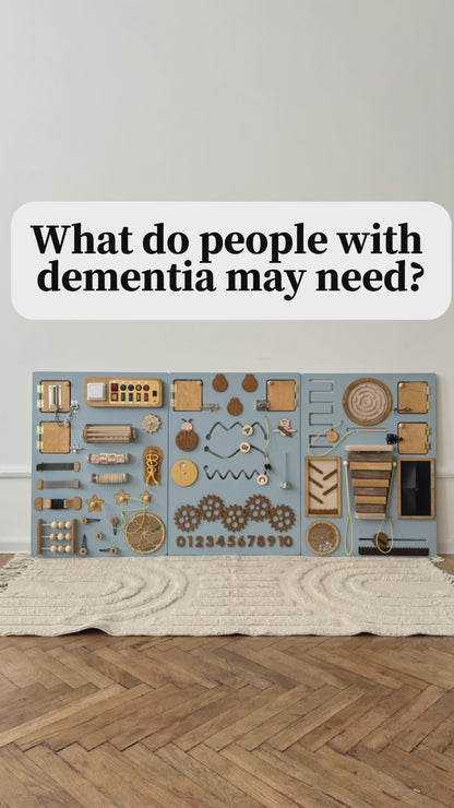 Sensory Wall Panels For Sensory Room and Memory Care | 3 sections | Large busy board for wall